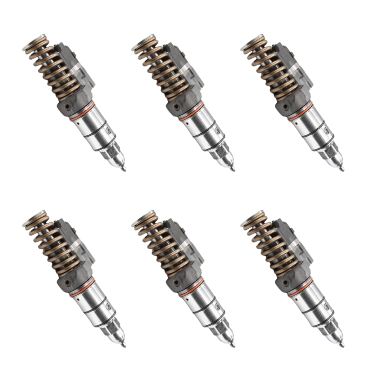 Detroit 50 Series, 60 Series, 11.1L, 12.7L Fuel Injector 1994-1996: OEM 5235550 ( Set of 6 )