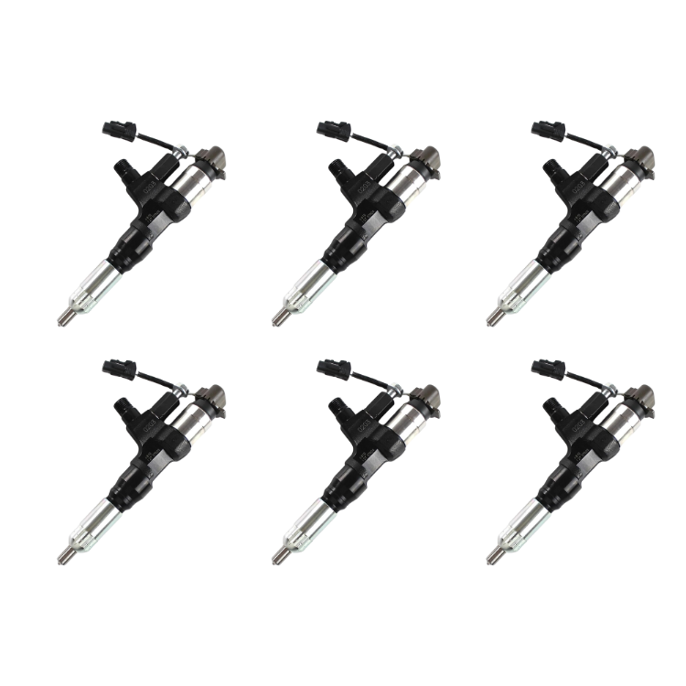 Tamerx Fuel Injector for Hino J08E 7.7L engines, OEM 22100EO273 Set of 6, designed for 2007 models, high-quality performance.