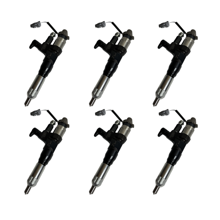 Hino J08E 7.7L Fuel Injector : OEM 23670-E0291 ( Set of 6 )