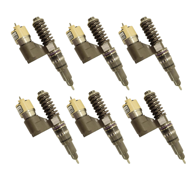 John Deere 6125 12.5L, 6105 10.5L Fuel Injector : OEM RE517662 ( Set of 6 )