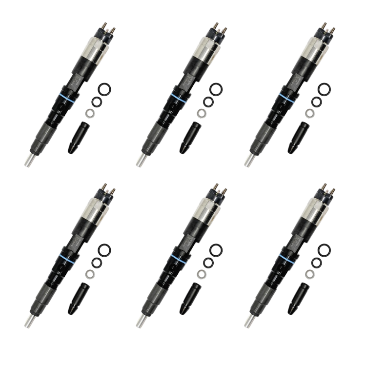 John Deere 8.1L Fuel Injector : OEM RE524362 ( Set of 6 )